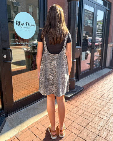 Brown Leopard Dress