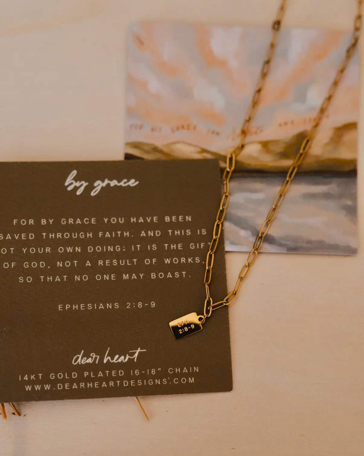 By Grace Mini Tag Necklace