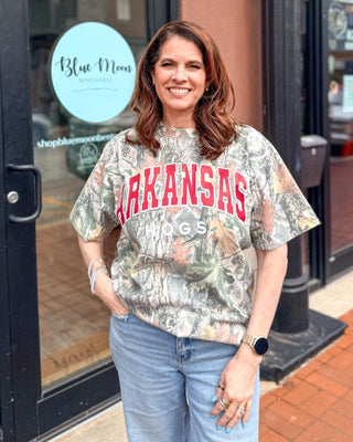 Camo Arkansas Hogs T-shirt - Shopbluemoonbentonville