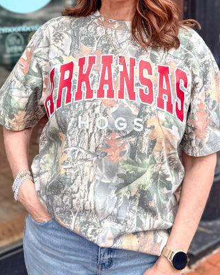 Camo Arkansas Hogs T-shirt - Shopbluemoonbentonville