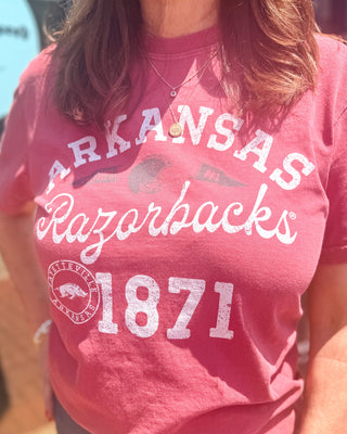 Cardinal Razorbacks Football Icon T-shirt - Blue Moon Bentonville
