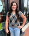 Charcoal Argyle Vest