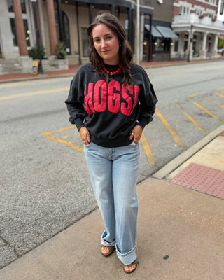 Charcoal Hogs Mono Puff Hi-Dive Sweatshirt - Blue Moon Bentonville