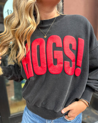 Charcoal Hogs Mono Puff Hi-Dive Sweatshirt - Blue Moon Bentonville