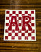 Checkered AR sticker