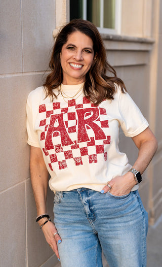 Checkered AR T-shirt - Shopbluemoonbentonville
