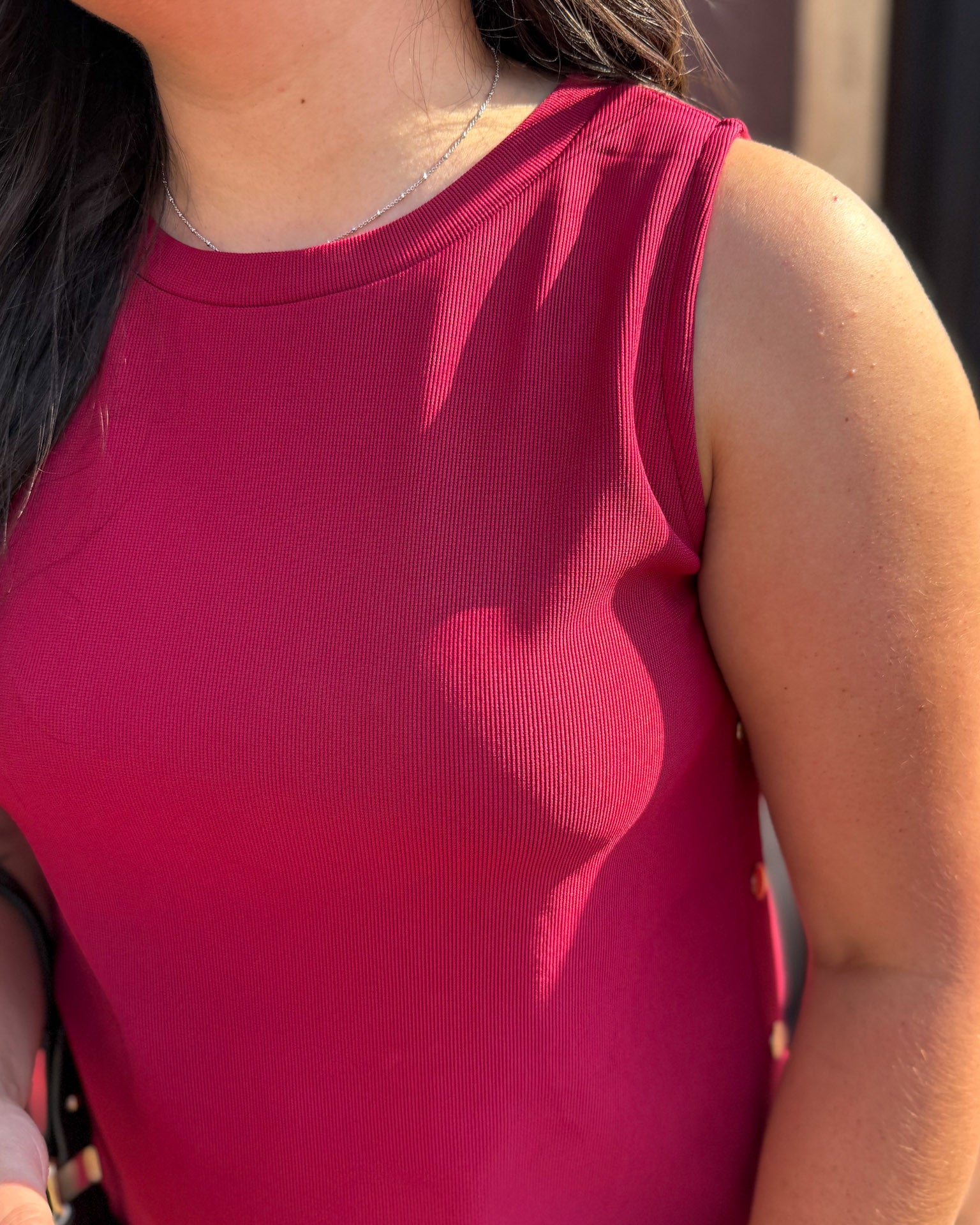 Cherry Sleeveless Midi Dress