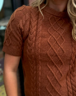 Cinnamon Sweater w/Removeable Denim Collar - Blue Moon Bentonville