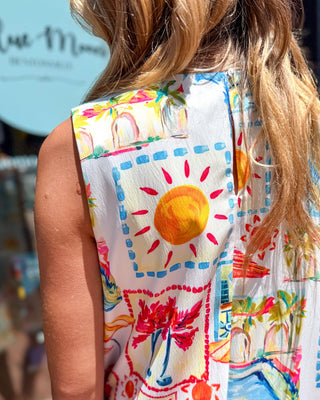 Coastal Collage Shift Dress - Shopbluemoonbentonville