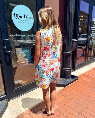 Coastal Collage Shift Dress - Shopbluemoonbentonville