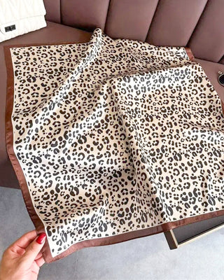 Coffee Leopard Print Scarf - Blue Moon Bentonville