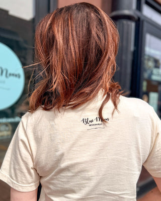 Cream Classic Script Bentonville T-shirt - Shopbluemoonbentonville