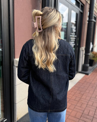 Dark Denim Barn Jacket - Shopbluemoonbentonville