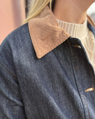 Dark Denim Barn Jacket - Shopbluemoonbentonville