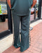 Dark Green Lounge Pants w/Leopard Accent