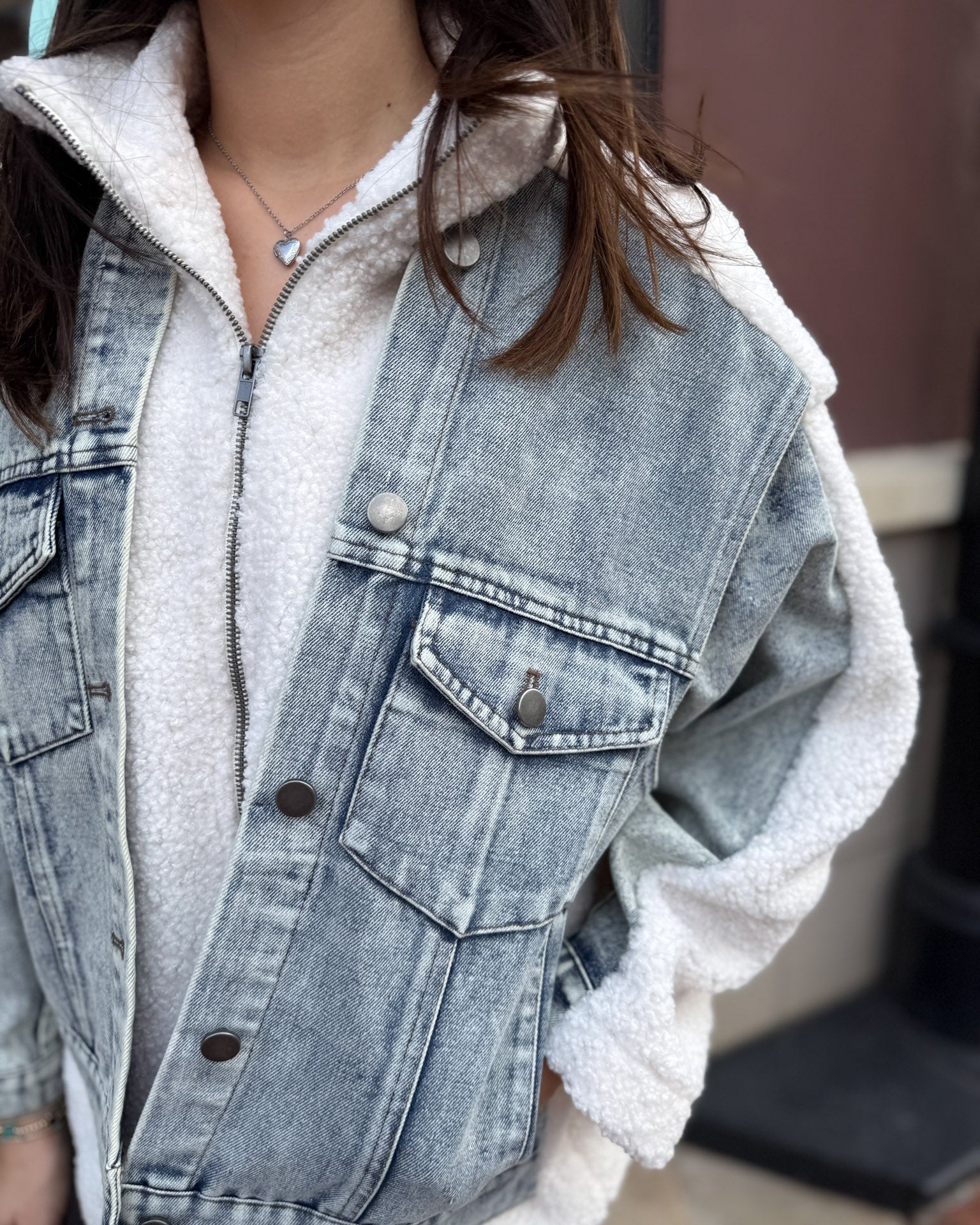 Denim/Sherpa Jacket