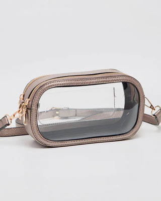 Double Zipper Oval Clear Purse - Shopbluemoonbentonville