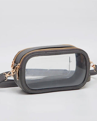 Double Zipper Oval Clear Purse - Shopbluemoonbentonville