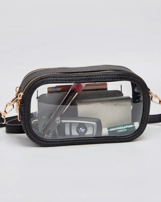 Double Zipper Oval Clear Purse - Shopbluemoonbentonville