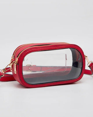 Double Zipper Oval Clear Purse - Shopbluemoonbentonville