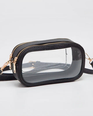 Double Zipper Oval Clear Purse - Shopbluemoonbentonville