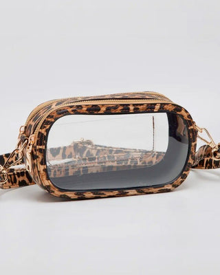 Double Zipper Oval Clear Purse - Shopbluemoonbentonville