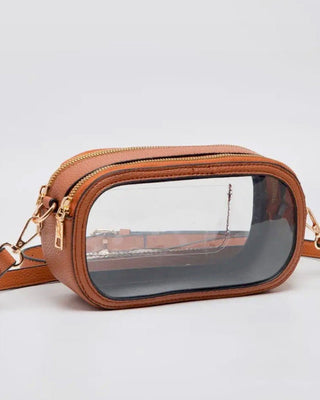 Double Zipper Oval Clear Purse - Shopbluemoonbentonville