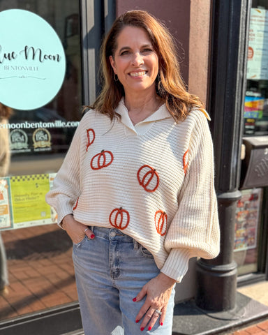 Ecru Pumpkin Sweater