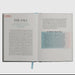 Open book with text on a white background