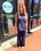 Entro Navy Polka Dot Peplum Top - Shopbluemoonbentonville