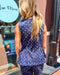Entro Navy Polka Dot Peplum Top - Shopbluemoonbentonville