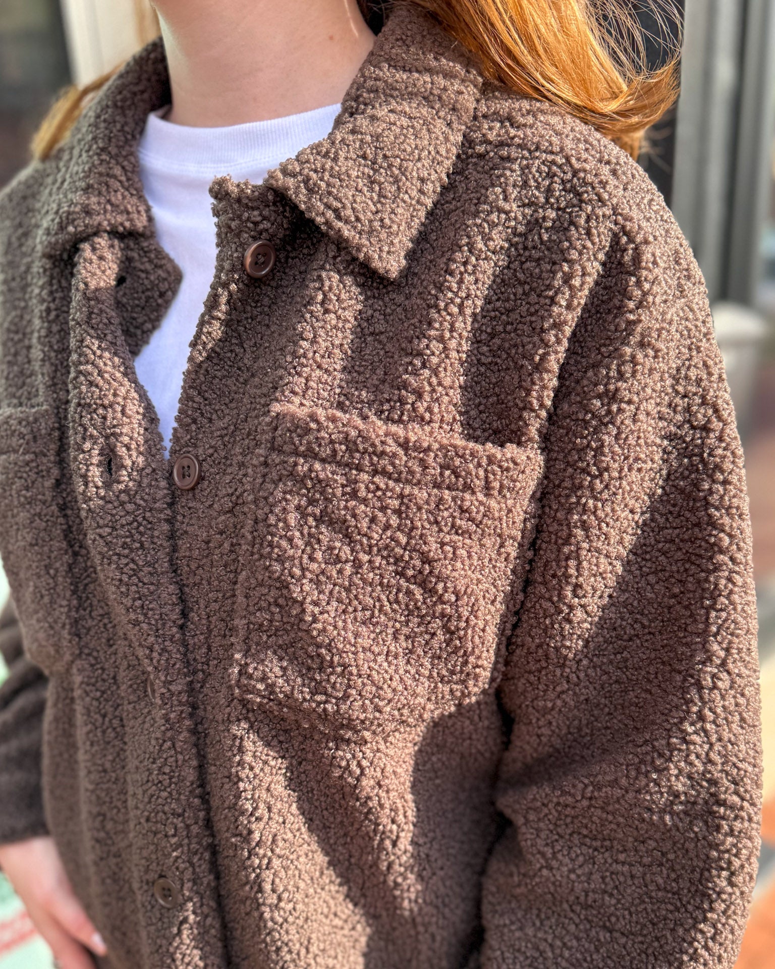 Espresso Frostline Sherpa Jacket