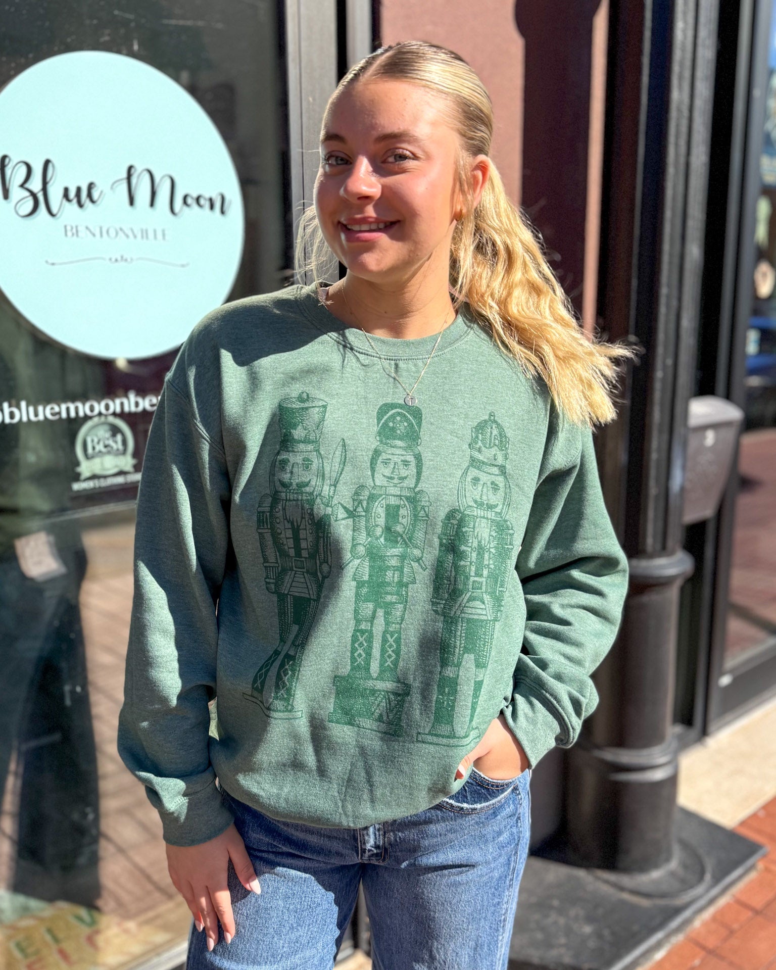 Forest Monochrome Nutcracker Sweatshirt