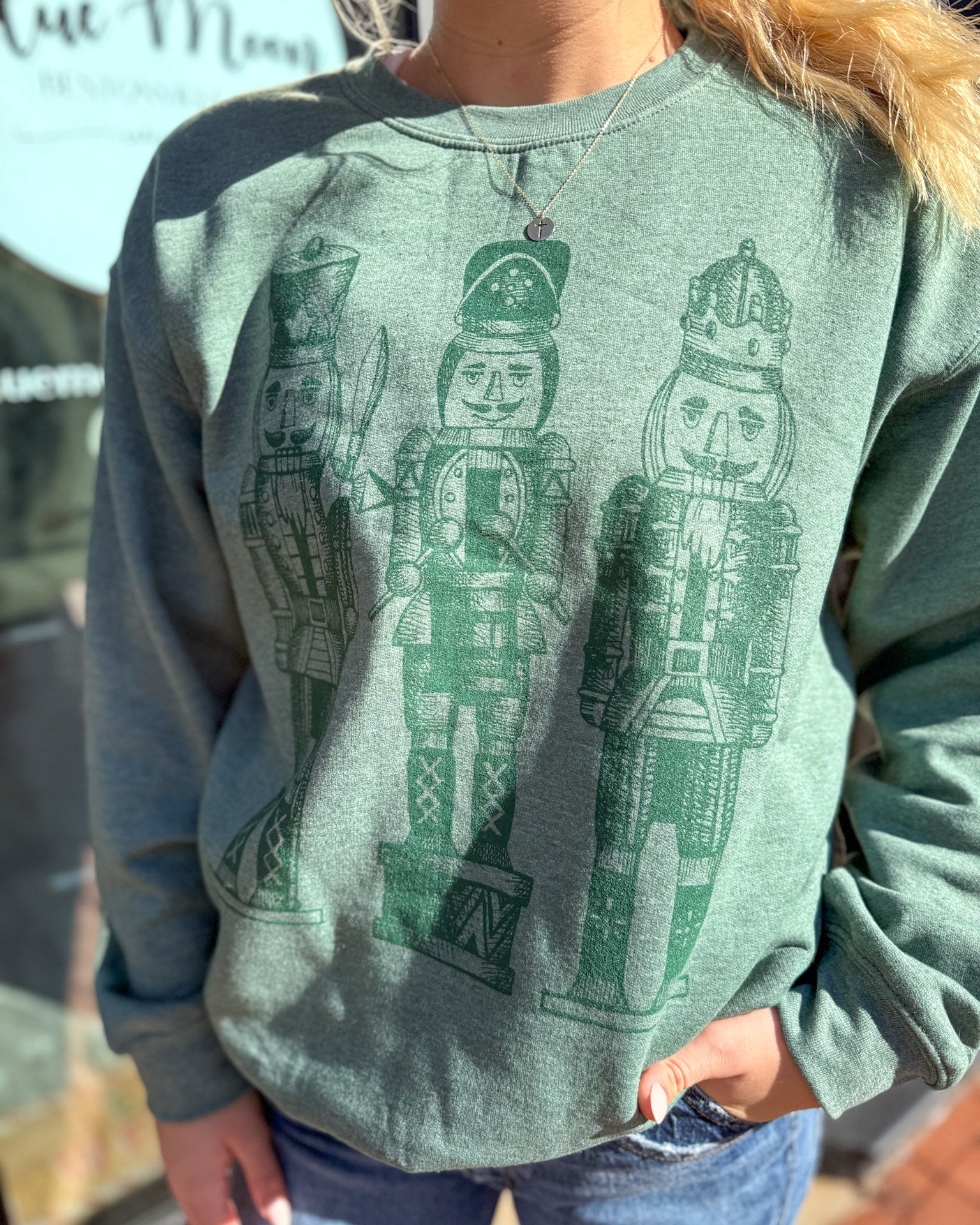 Forest Monochrome Nutcracker Sweatshirt