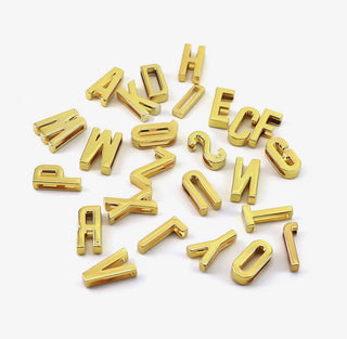 Gold Letter Scarf Slides - Blue Moon Bentonville