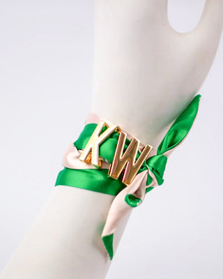 Gold Letter Scarf Slides - Blue Moon Bentonville
