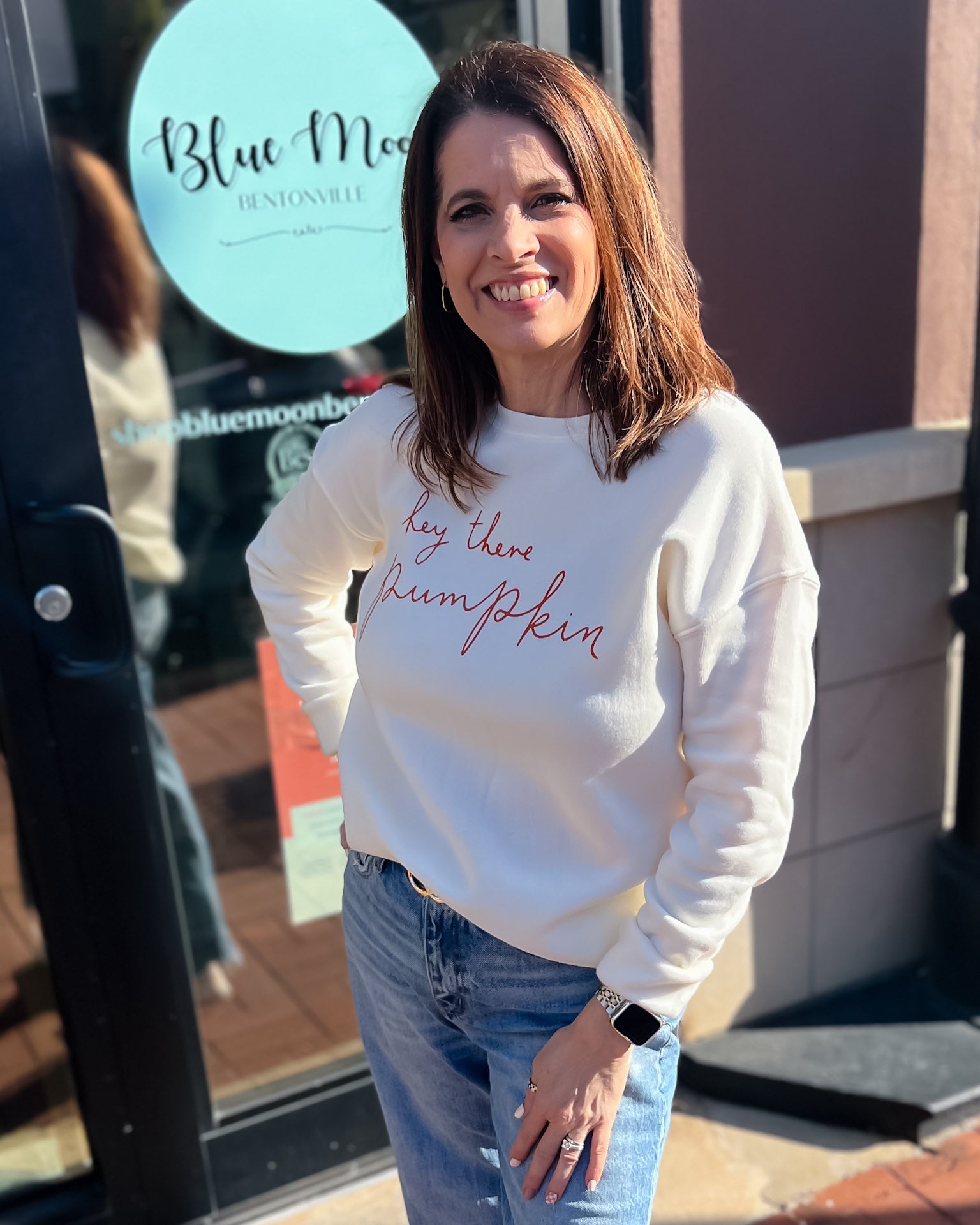 Hey There Pumpkin Vintage White Sweatshirt