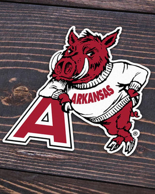 Hog Leaning on A Sticker - Shopbluemoonbentonville