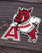 Hog Leaning on the A Sticker