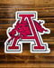 Hog Through the A Sticker
