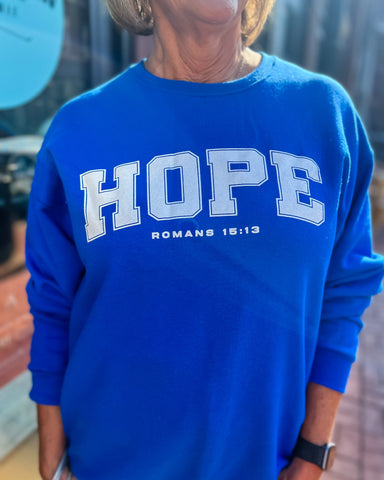 Hope Royal Blue Sweatshirt