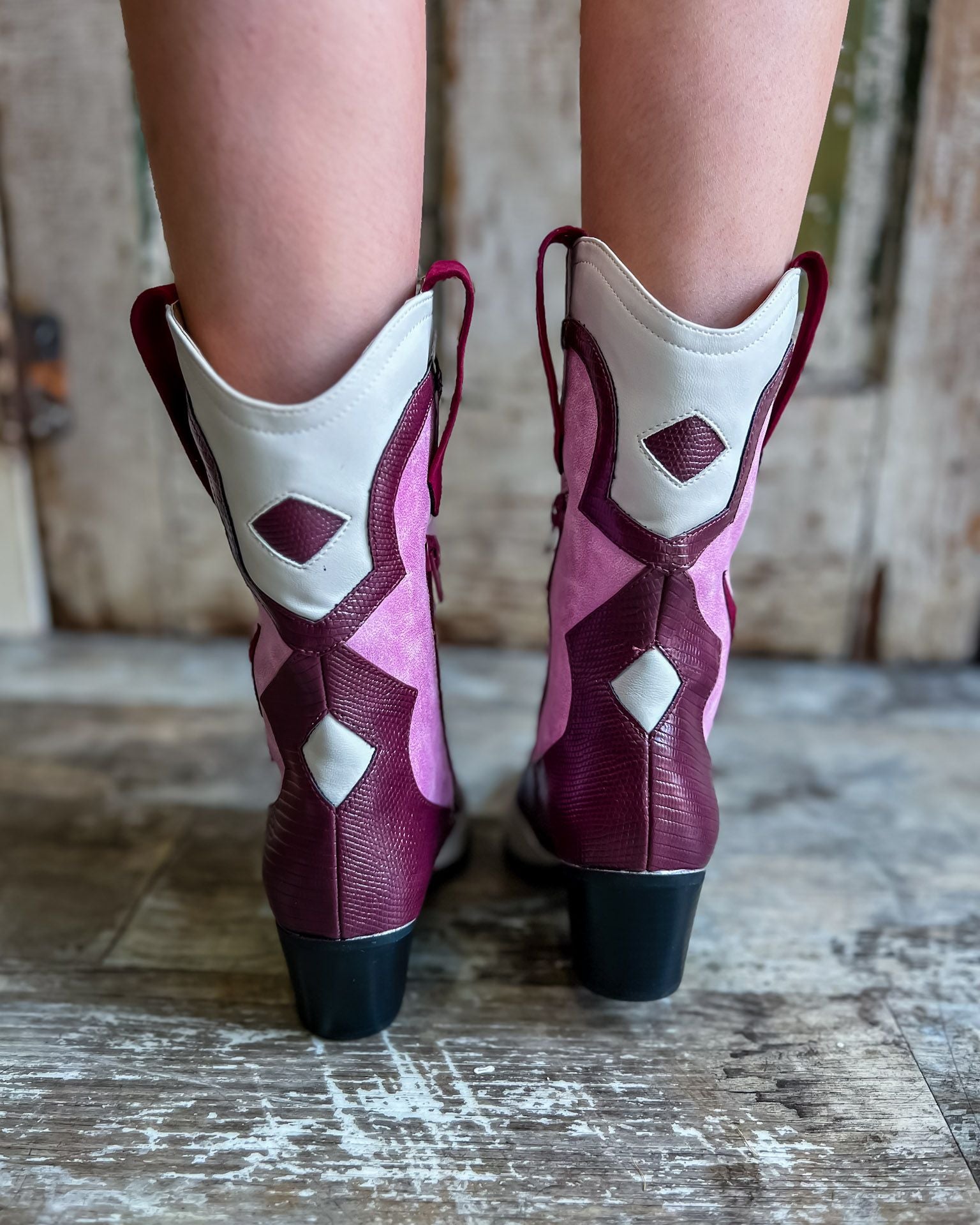 Zizi Pink Cowgirl Boots