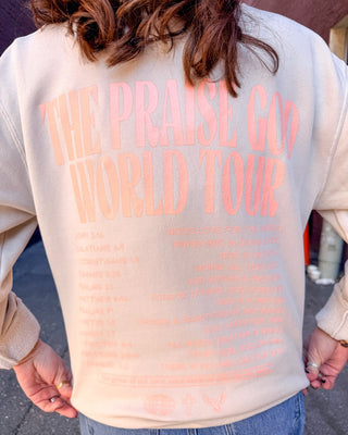 Ivory Praise God World Tour Sweatshirt - Shopbluemoonbentonville