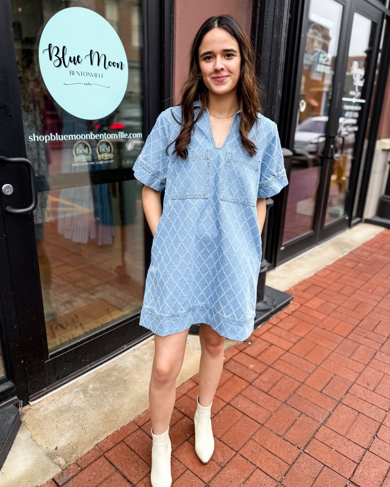 Light Blue Mini Dress