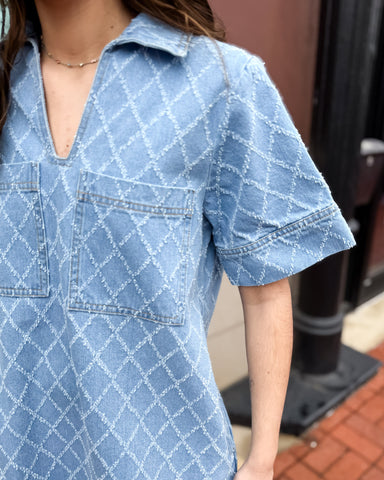 Light Blue Mini Dress