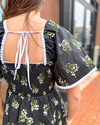 Midnight Floral Mini Dress - Shopbluemoonbentonville