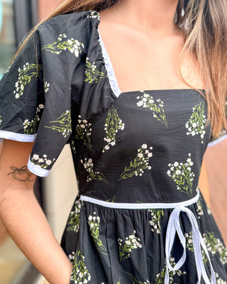 Midnight Floral Mini Dress - Shopbluemoonbentonville