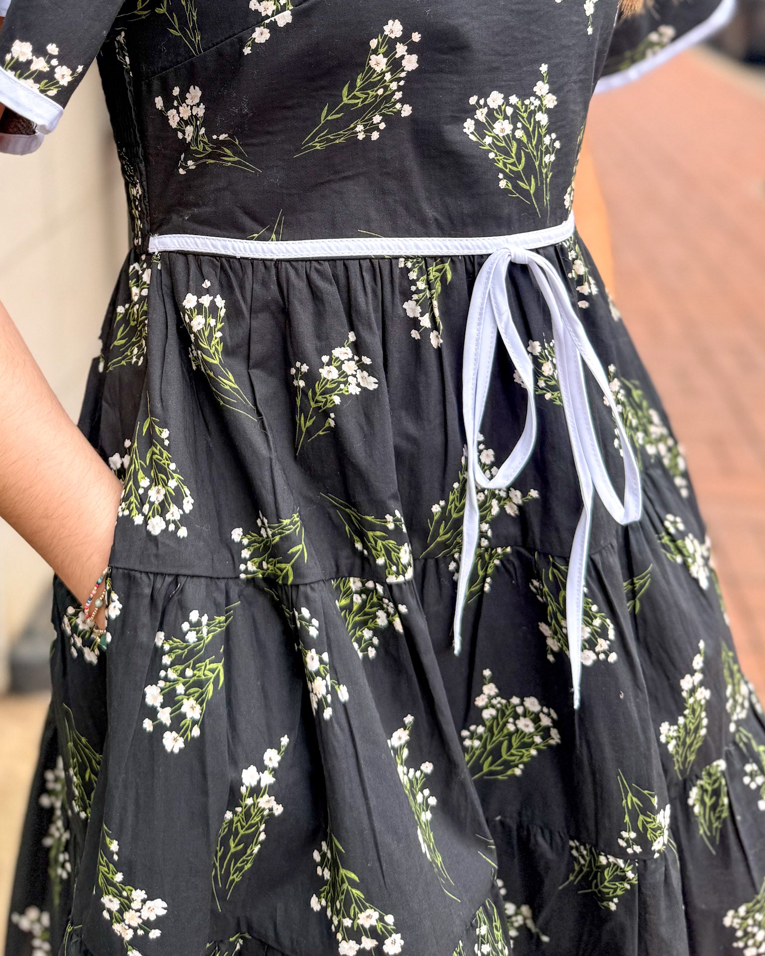 Midnight Floral Mini Dress