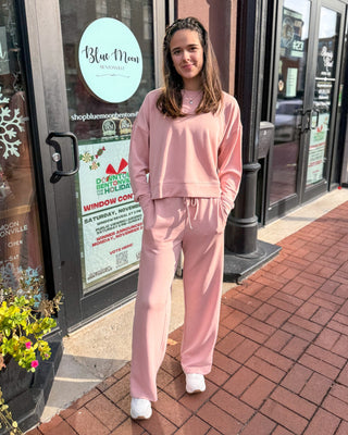 Misty Rose Laguna Wide - Leg Pant - Shopbluemoonbentonville