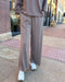 Mocha Drawstring Knit Pants